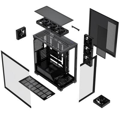 11. MODECOM VOLCANO STELLAR PLUS ARGB MIDI 8F BLACK CASE