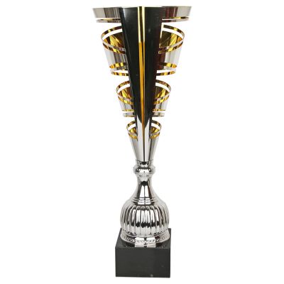 Silver and gold metal cup