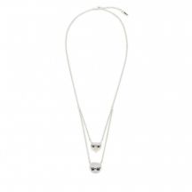 KARL LAGERFELD SILVER NECKLACE K/IKONIK PAVE
