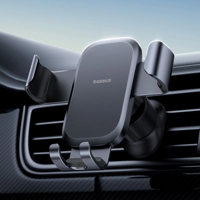 4. Baseus Metal Age Go gravity car holder for air vent - black