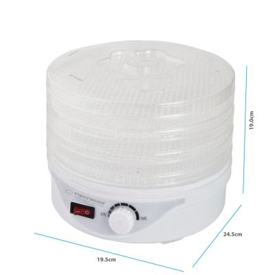 9. Esperanza DÉLICATESSE EKD003 mushroom, vegetable and fruit dehydrator (250W; white)