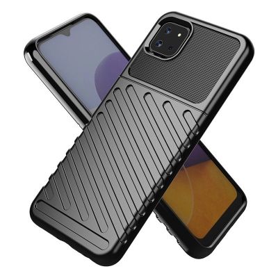 13. Thunder Case Flexible Tough Rugged Cover TPU Case for Samsung Galaxy A22 5G blue