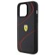6. Ferrari Twist Metal Logo Case for iPhone 15 Pro Max - Black