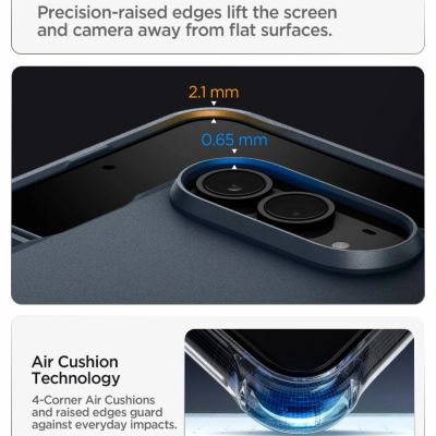 13. Spigen Tough Armor T MagSafe case for iPhone Duo - navy blue