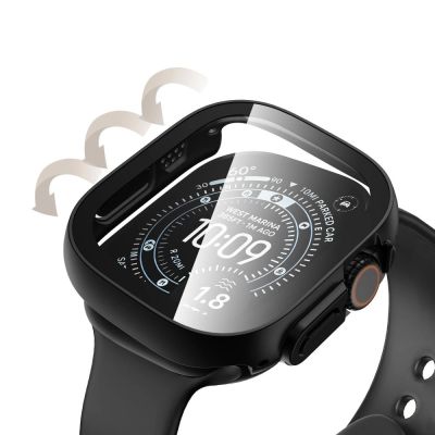 5. Tech-Protect Defense Black & Clear 2-Pack Cases for Apple Watch 49 mm