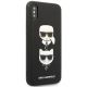 5. Karl Lagerfeld Saffiano Karl&Choupette Head case for iPhone XS Max - black