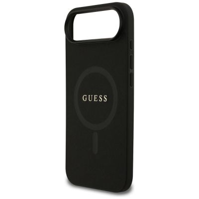 6. Guess Saffiano Classic Logo MagSafe case for iPhone Air - black