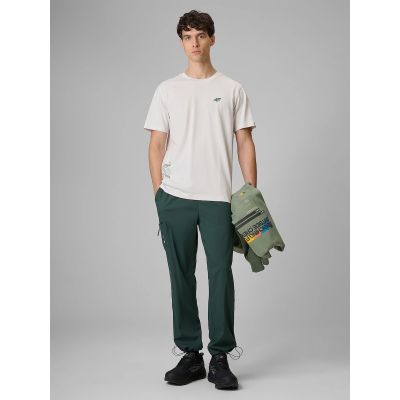 3. Men's regular printed T-shirt 4F 4FRSS26TTSHM3814-11S