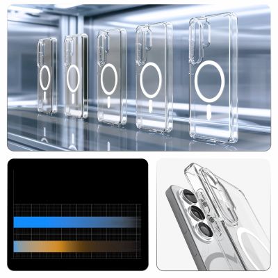 16. Spigen Ultra Hybrid Mag MagSafe Case for Samsung Galaxy S26 Ultra - Clear and White