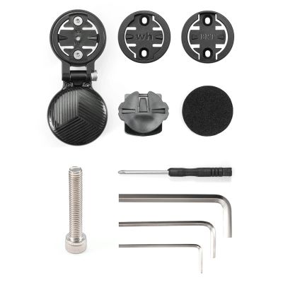 11. Rockbros WT-2 Bike Computer Holder with AirTag Space - Black