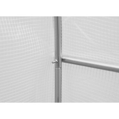 14. GREENHOUSE GARDEN TUNNEL 200x200x200CM PE STRUCTURE WHITE STEEL