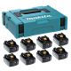 MAKITA BATTERY 18V 6.0Ah LI BL1860B /8 pcs. ...