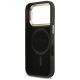 7. Guess 4G PU Triangle Logo & Stand Camera Magsafe Case for iPhone 17 Pro - Black