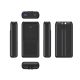 6. GEMBIRD POWERBANK 20000mAh, 20W FAST CHARGING, LCD DISPLAY, INTEGRATED CABLES, BLACK