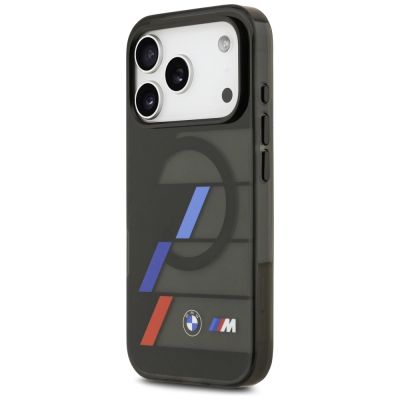 2. BMW M IML Metal Buttons Tricolor Lines MagSafe Case for iPhone 17 Pro - Black