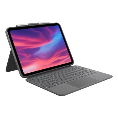 9. Logitech Combo Touch QWERTY British English Smart Connector Gray