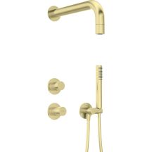 Concealed shower set with hand shower