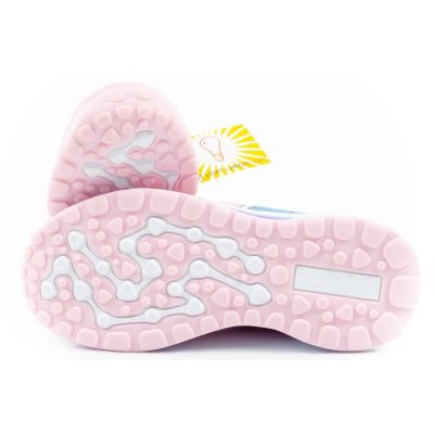 9. Leomil Stitch children's sports shoes, lightweight sneakers with Velcro LED