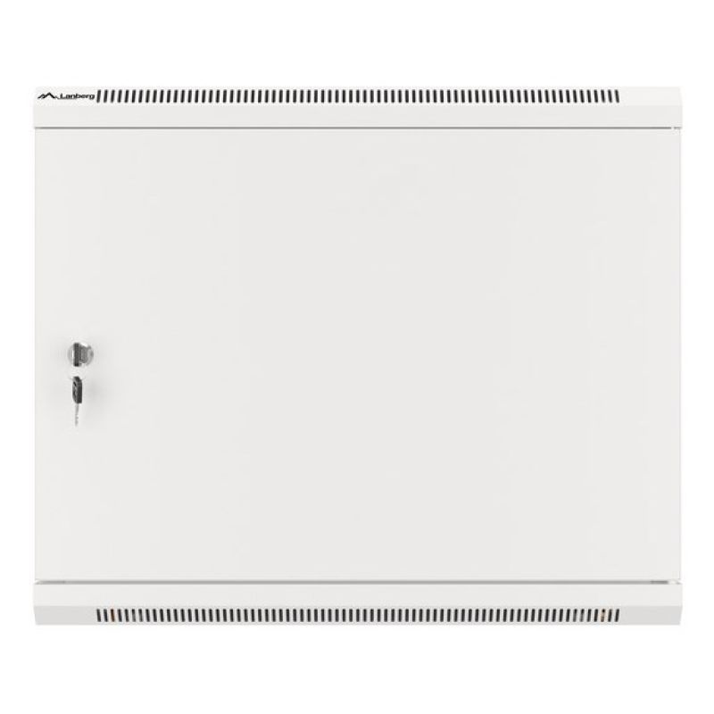 6. Rack installation cabinet, wall-mounted, 19" 9U, 600x450, gray, metal door, LANBERG (Flat Pack)