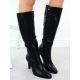 4. Jezzi ASA271-2 women's black high heel boots