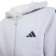 3. adidas Essentials Full-Zip Hoodie for Kids Light Gray KQ9050