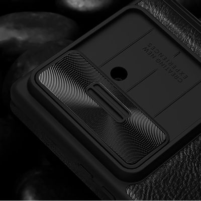 10. Nillkin Qin Pro Case for Samsung Galaxy Z Fold 7 with S Pen Space - Black