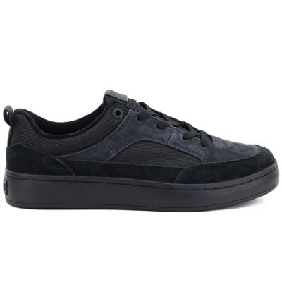 7. Men's casual leather sneakers, black, Big Star UU174118