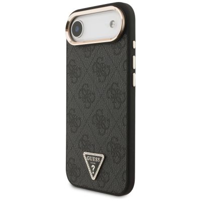 2. Guess 4G Triangle Logo MagSafe case for iPhone Air - black and gold