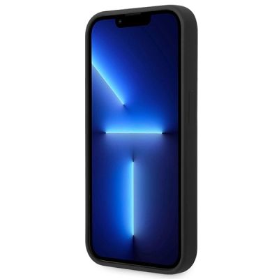 5. Guess GUHCP14XSLSMK iPhone 14 Pro Max 6.7" black/black hard case Silicone Vintage Gold Logo