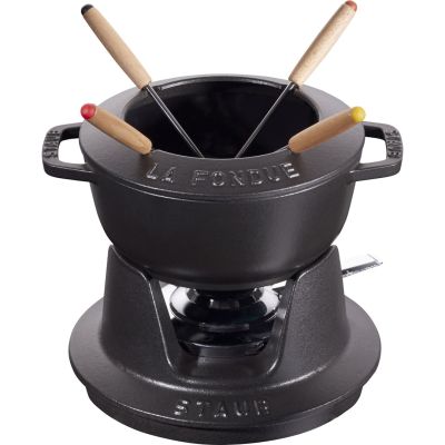 Staub Fondue Set – 16 cm, Black