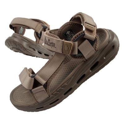 Lee Cooper men's shoes with velcro straps for summer beach sandals light green