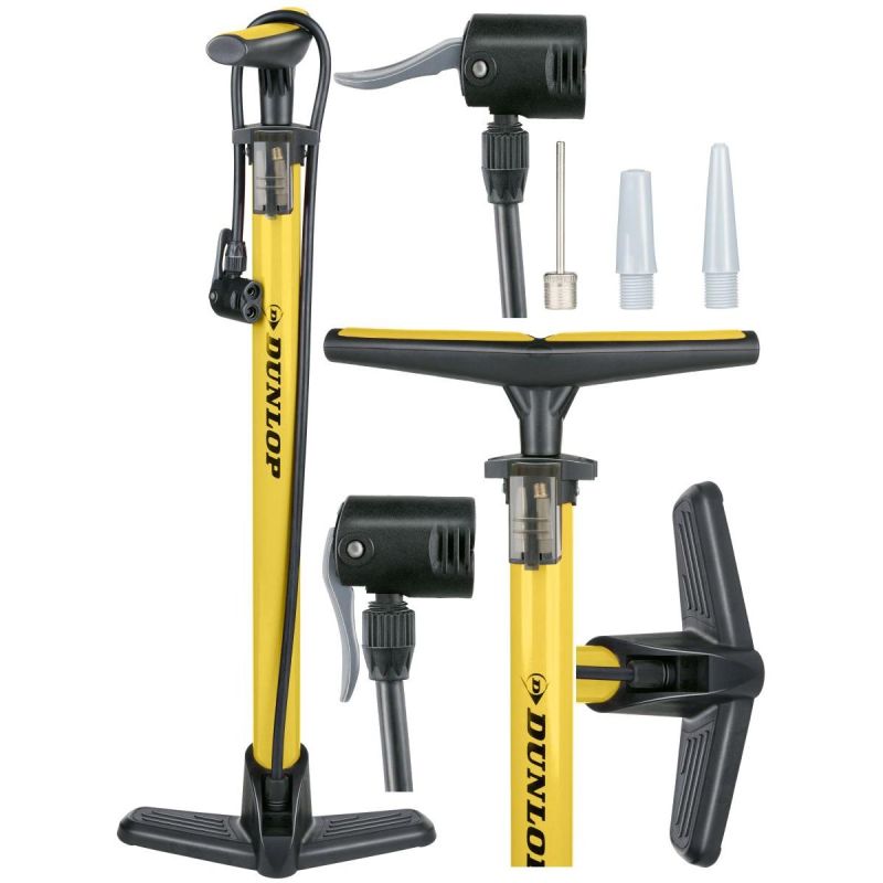 31. DUNLOP WORKSHOP/BICYCLE PUMP 174 PSI (12 bar) YELLOW