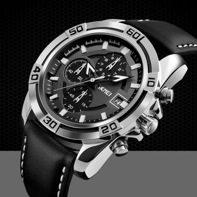 3. Men's Watch Skmei 9156SIBK + BOX