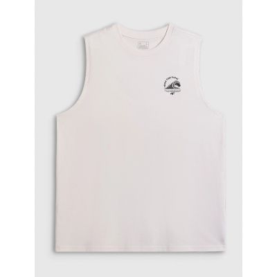 6. Men's relaxed sleeveless T-shirt with print 4F 4FRSS26TSLEM365-11S