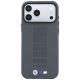 3. BMW M Blue Perfo Metal Logo MagSafe Case for iPhone 18 Pro / 17 Pro - Gray