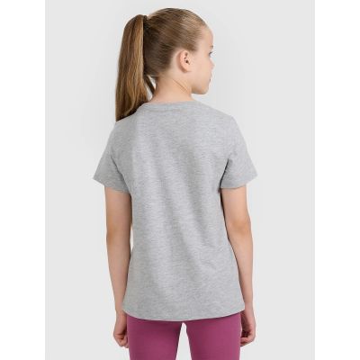 2. Girls' plain T-shirt 4F 4FJWMM00TTSHF2332-25M
