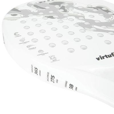 16. VIRTUFIT HYBRID PADEL RACKET - WHITE-GRAY