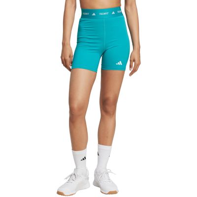 7. adidas Techfit Turquoise Women's Shorts JW7561