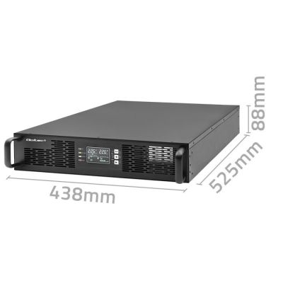 9. UPS for RACK 2.4kVA, 2400W, Power Factor 1.0, LCD, EPO, USB, On-line
