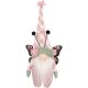 7. gnome butterfly pink 25cm spring decoration
