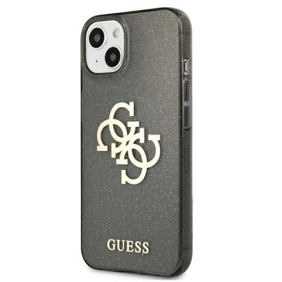 2. Guess GUHCP13SPCUGL4GBK iPhone 13 mini 5.4" black/black hard case Glitter 4G Big Logo
