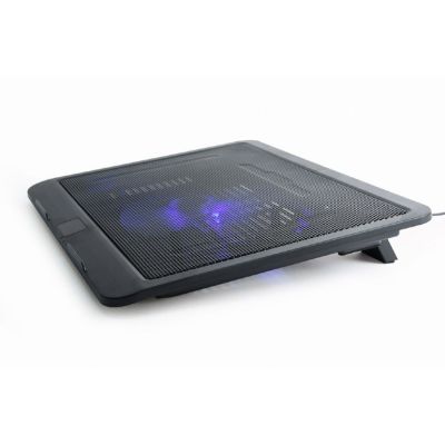 4. GEMBIRD 15" NOTEBOOK COOLING STAND 1X 12CM FAN, LED BACKLIGHT, NBS-1F15-04