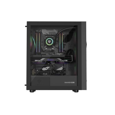 15. NATEC GENESIS DIAXID 605 ARGB MIDI TOWER USB-C GAMING CASE WITH WINDOW BLACK