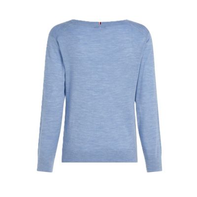 2. TOMMY HILFIGER WOMEN'S MERINO V-NK SWEATER