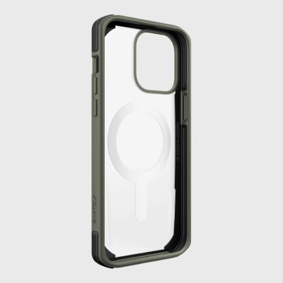 7. Raptic X-Doria Secure Case iPhone 14 Pro with MagSafe armored cover green