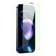 3. Baseus Full Screen Tempered Glass for iPhone 14 Pro with Anti Blue Light Filter and 0.3mm Speaker Cover + Mounting Frame