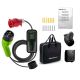 12. Qoltec 52467 Mobile charger for electric car EV with regulation 2 in 1 Type 2 | 11kW | 3 Phases | CEE 5 PIN | LCD | Portable | Wallbox | 5m