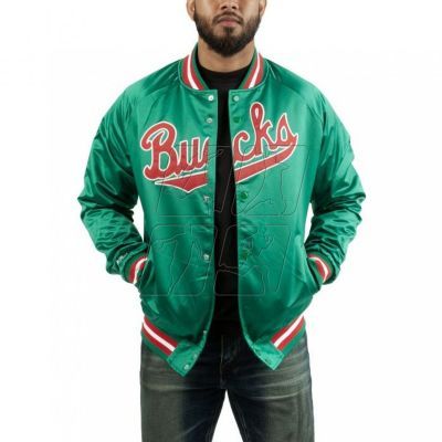 2. Mitchell &amp; Ness NBA Milwaukee Bucks Lightweight Jacket M STJKMG18013-MBUDKGN