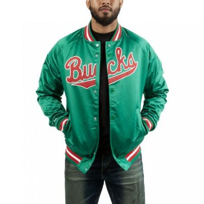 2. Mitchell & Ness NBA Milwaukee Bucks Lightweight Jacket M STJKMG18013-MBUDKGN