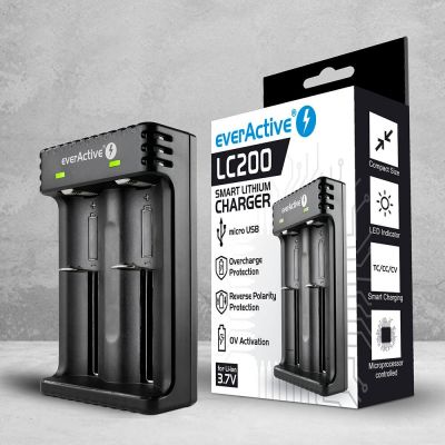 5. EVERACTIVE CHARGER FOR CYLINDRICAL LI-ION BATTERIES LC200